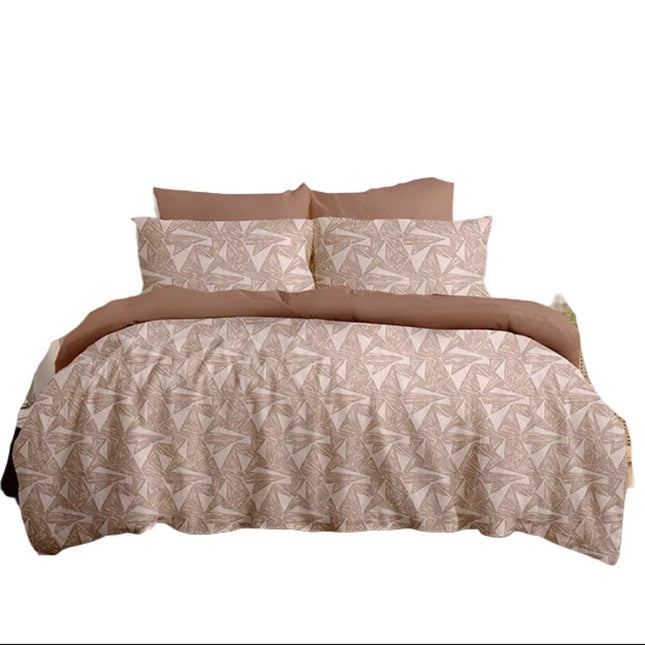 Luxury Geometric Jacquard Polyester Comforter Set 3-Piece King Queen All-Season Bedding