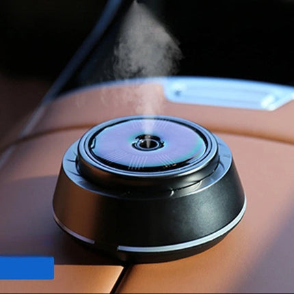 Cordless Car Oil Diffuser – Solar & USB Powered, 10ml Capacity, Grey Alloy