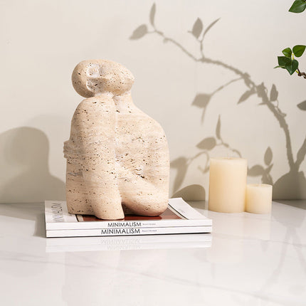 Contemporary Artistic Resin Sculpture – Elegant Decorative Accent for Home & Office
