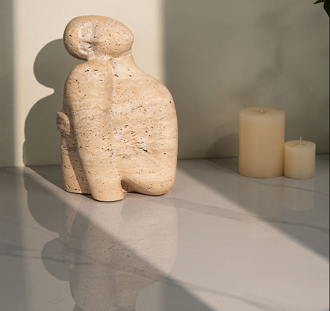 Contemporary Artistic Resin Sculpture – Elegant Decorative Accent for Home & Office