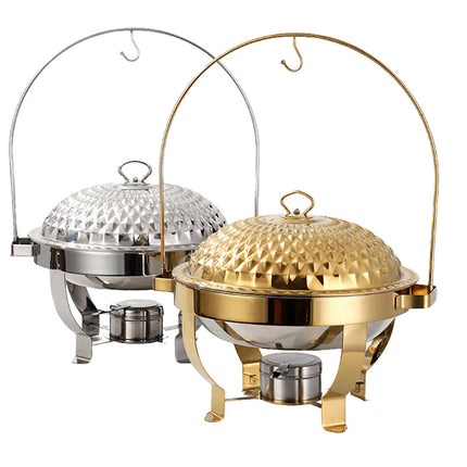 Commercial Stainless Steel Food Warmer with 6L Capacity for Restaurants and Events