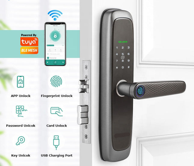 Digital Smart Door Lock for Home with App & Keyless Entry