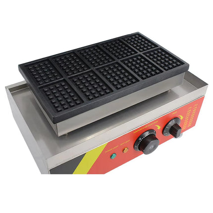 Professional 1500W Belgian Waffle Iron Machine – Stainless Steel Body, Easy-Release Nonstick Plates