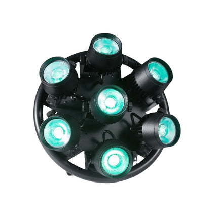 350W RGB COB LED Par Stage Light 7x50W DMX512 Control Sound Active Master Slave