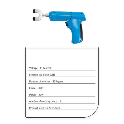 Portable Percussion Muscle Relaxation Gun – 12 Speed Modes with Carry Box (Blue)