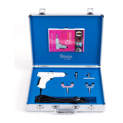 Portable Electric Massage Gun 350N Force 3 Speed Levels 4 Interchangeable Heads Black