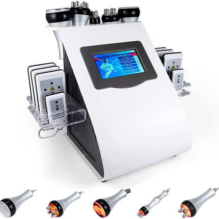 6-in-1 Ultrasound Cavitation RF Body Sculpting and Facial Beauty Machine