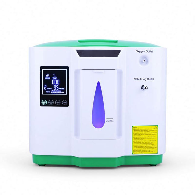 Compact Oxygen Generator 2–9L Adjustable Output HD LCD Control for Home & Travel