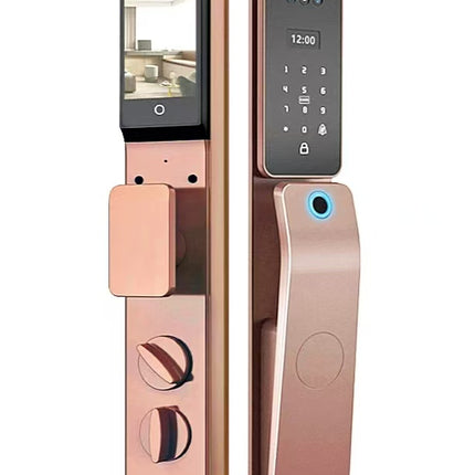 Smart Facial Recognition Fingerprint App Controlled Door Lock Aluminum Alloy Digital Access System