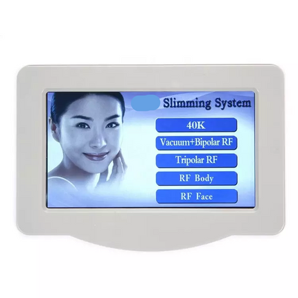 Body Contouring Cavitation Machine with Vacuum & Multipolar RF for Skin Tightening and Fat Reduction
