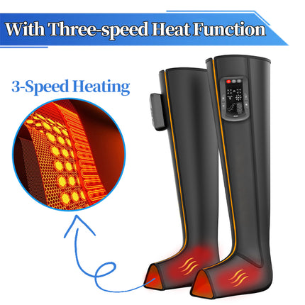Wireless Rechargeable Leg Compression Massager Boots – 8-Chamber Muscle Recovery & Swelling Relief