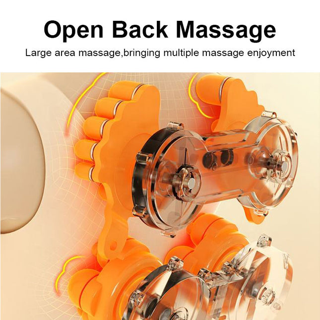 Advanced Full-Back Shiatsu Massage Seat with Heat Relaxation & Deep Kneading