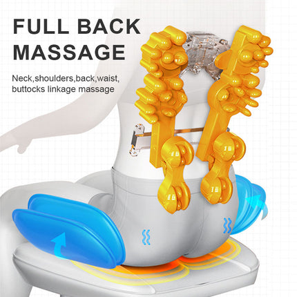 Advanced Full-Back Shiatsu Massage Seat with Heat Relaxation & Deep Kneading