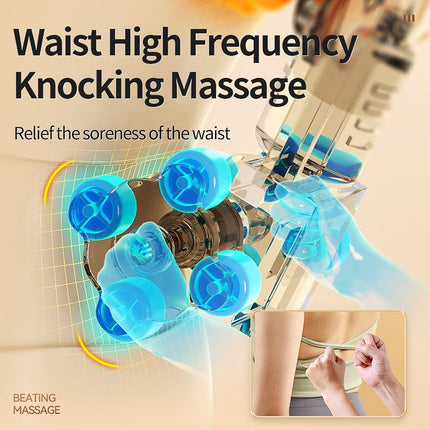 Advanced Full-Back Shiatsu Massage Seat with Heat Relaxation & Deep Kneading