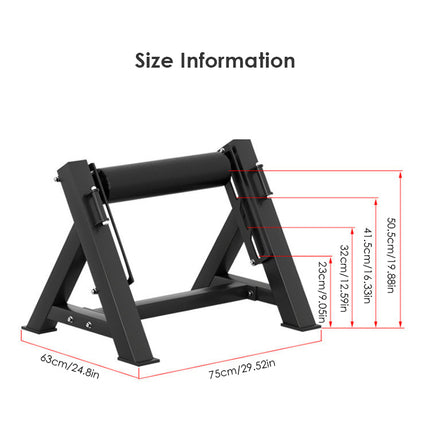 Foldable Bulgarian Split Squat Stand – Heavy-Duty Adjustable Leg Training Rack for Home & Gym