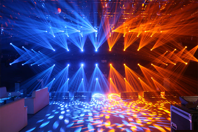 100W High-Performance Moving Head Stage Light with Gobo, Color Wheel & Prism Beam Effects
