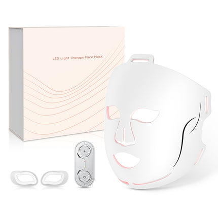 Silicone LED Facial Mask 400 Lights for Face Neck Red Relaxation