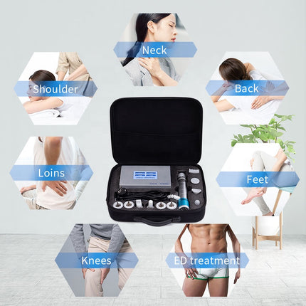 Portable Electrorelaxation Massager 14 Heads Gray 5-250mA 16Hz