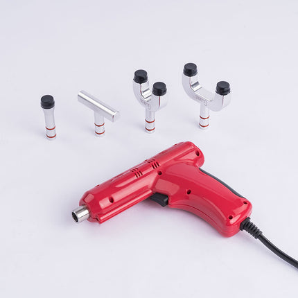 Handheld Deep Muscle Massage Gun – 12 Intensity Levels with 4 Attachment Heads (Red)