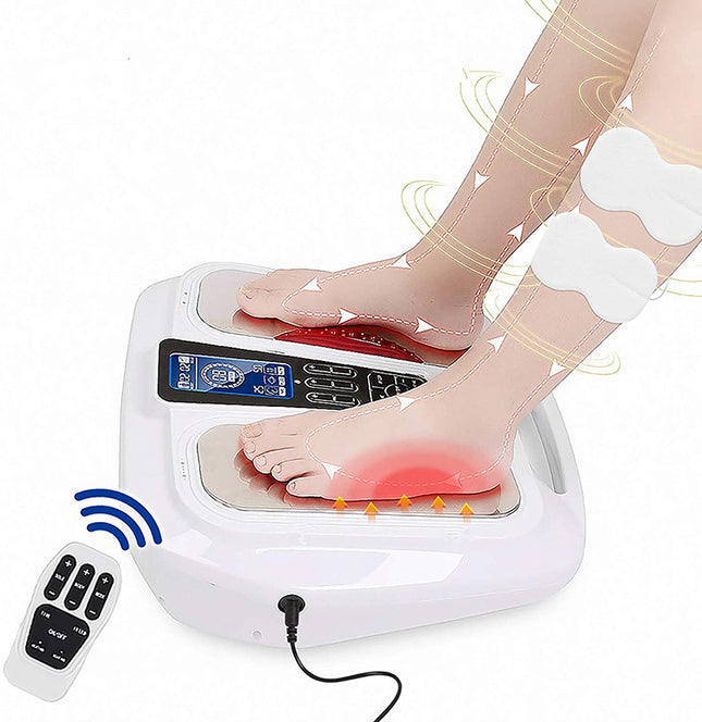 Cordless Foot Massager with Heat Relaxation & 25 Modes – Adjustable Intensity, Wireless Control