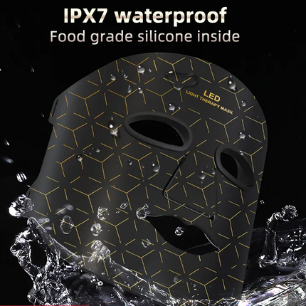LED Light Relaxation Face Mask 8 Colour Modes Infrared Skin Firming Acne and Oil Control