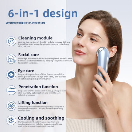 Rechargeable Facial Lifting Device Microcurrent LED Light Relaxation Cooling Portable