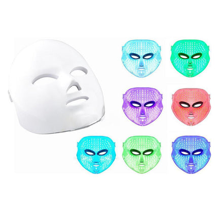 7 Light Relaxation Face Mask with Microcurrent Technology for At-Home Skin Care