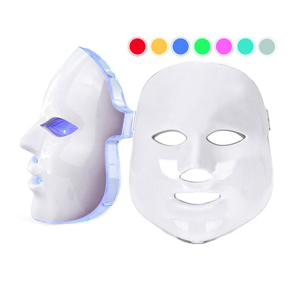 7 Light Relaxation Face Mask with Microcurrent Technology for At-Home Skin Care
