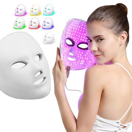 7 Light Relaxation Face Mask with Microcurrent Technology for At-Home Skin Care