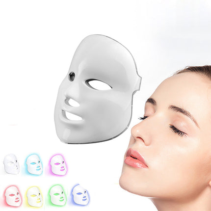 7 Light Relaxation Face Mask with Microcurrent Technology for At-Home Skin Care