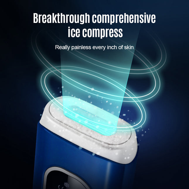 At-Home IPL Hair Removal Handset with Ice Cooling Function, 990K Flashes, 12J Energy