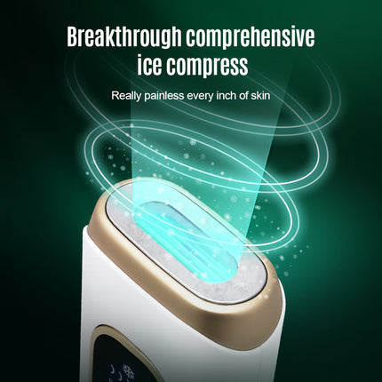 At-Home IPL Hair Removal Handset with Ice Cooling Function, 990K Flashes, 12J Energy