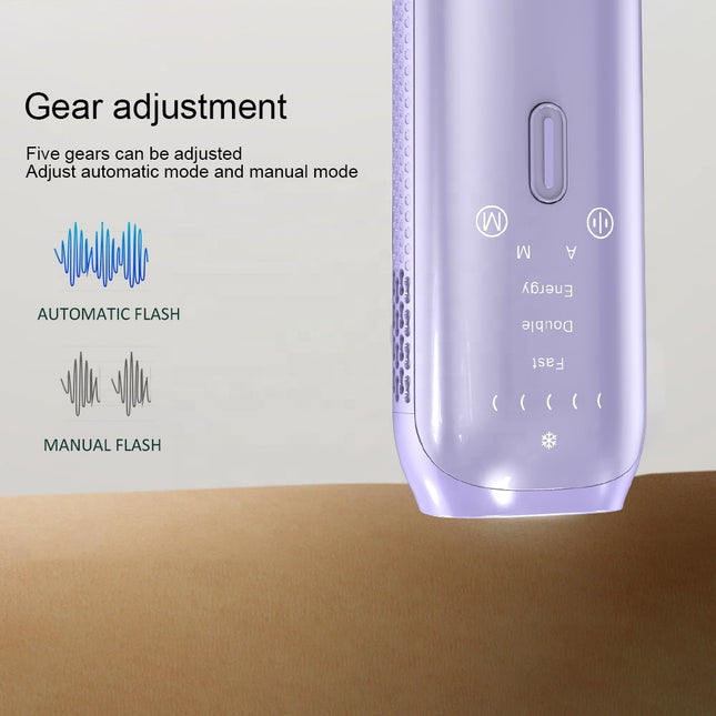 510-1200nm IPL Hair Removal Machine with Manual & Auto Mode, Quartz Tubes