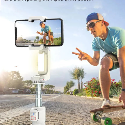 Cordless Smartphone Gimbal Stabilizer with Telescopic Rod & FPV Mode