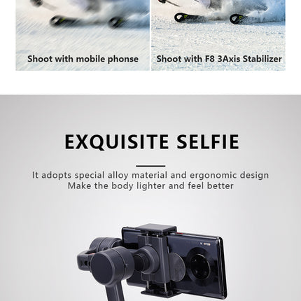 Cordless 3-Axis Camera Gimbal Stabilizer 2500mAh with Horizontal & Vertical Switch