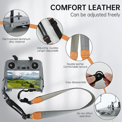 Portable Remote Controller Neck Strap with Adjustable Lanyard for Drone Controllers