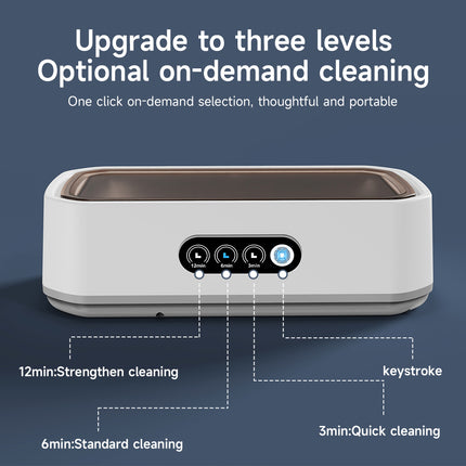 50KHz Ultrasonic Retainer Cleaner 650ML Portable Dental and Jewelry Cleaning Machine