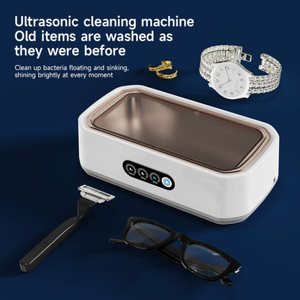 50KHz Ultrasonic Retainer Cleaner 650ML Portable Dental and Jewelry Cleaning Machine