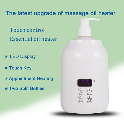 250ML Smart Electric Massage Oil Warmer with Temperature Control and LED Display
