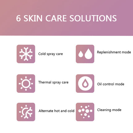 Hot and Cold Facial Steamer with Rotatable Sprayer and Ozone Function 320W