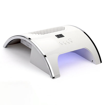 Professional 2-in-1 Nail Lamp with Dust Collector 80W Dual Fan Salon Machine