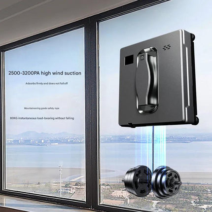 Smart Window Cleaning Robot with Water Spray and Automatic Edge Detection