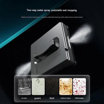 Smart Window Cleaning Robot with Water Spray and Automatic Edge Detection