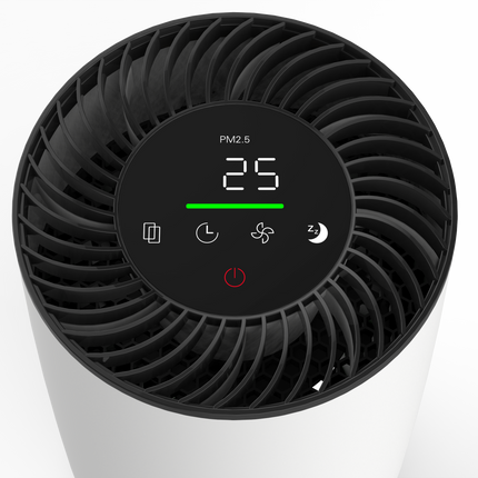 Smart Desktop Air Purifier with HEPA Filter, Air Quality Display and App Control