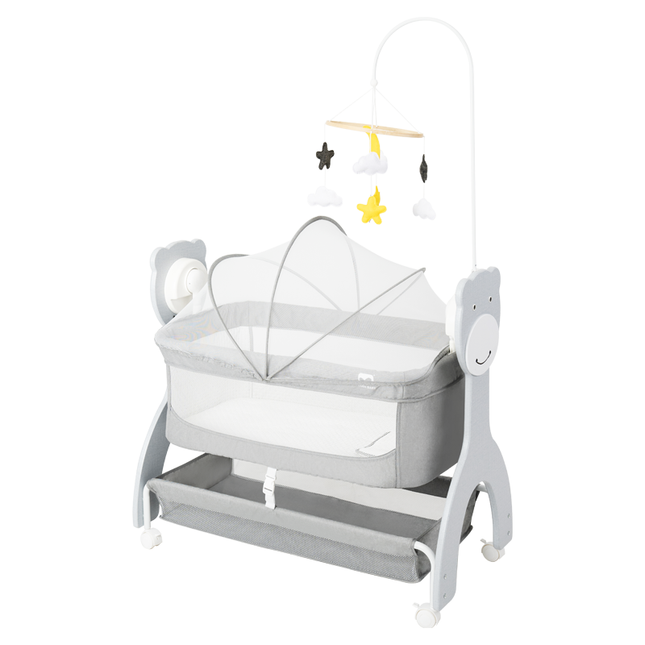 Adjustable Infant Rocker Swing 0-3M, Portable 18kg Load, Comfortable Seat