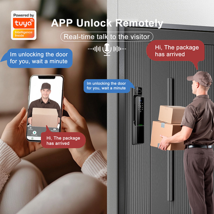 Smart WiFi Biometric Door Lock with 3D Face ID, Fingerprint & Camera