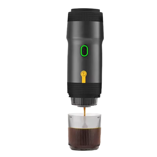 Rechargeable 3 in 1 Portable Espresso Coffee Maker with Digital Control for Home Car and Outdoor Use