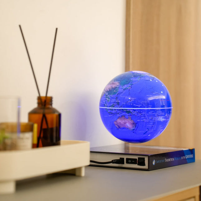 Floating Anti-Gravity Rotating Globe with LED Light – Modern Educational Display