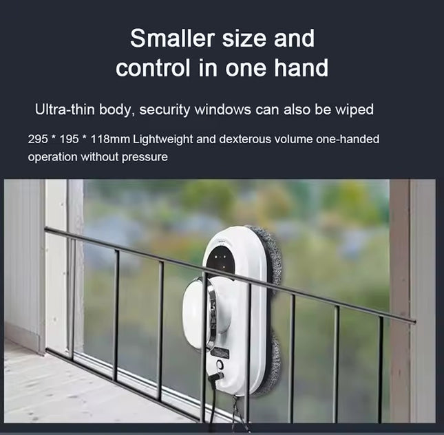 High-Rise Automatic Glass Cleaner Robot with Long-Lasting Battery