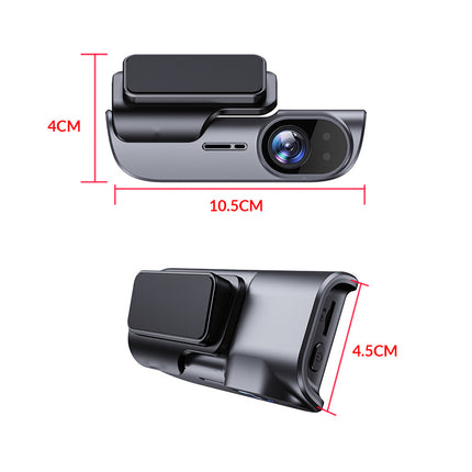 4K Dual Lens Car Dash Camera with WiFi App Control, Night Vision and Loop Recording